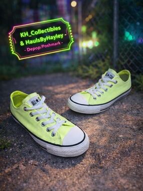 Converse Chuck Taylor All Star Low Top – Vibrant Neon Yellow – M5.5 / W7.5